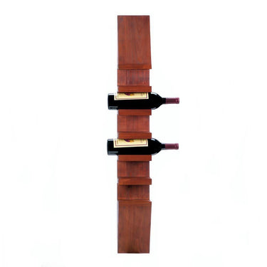 Sleek Wooden Wine Wall Rack - The Fox Decor